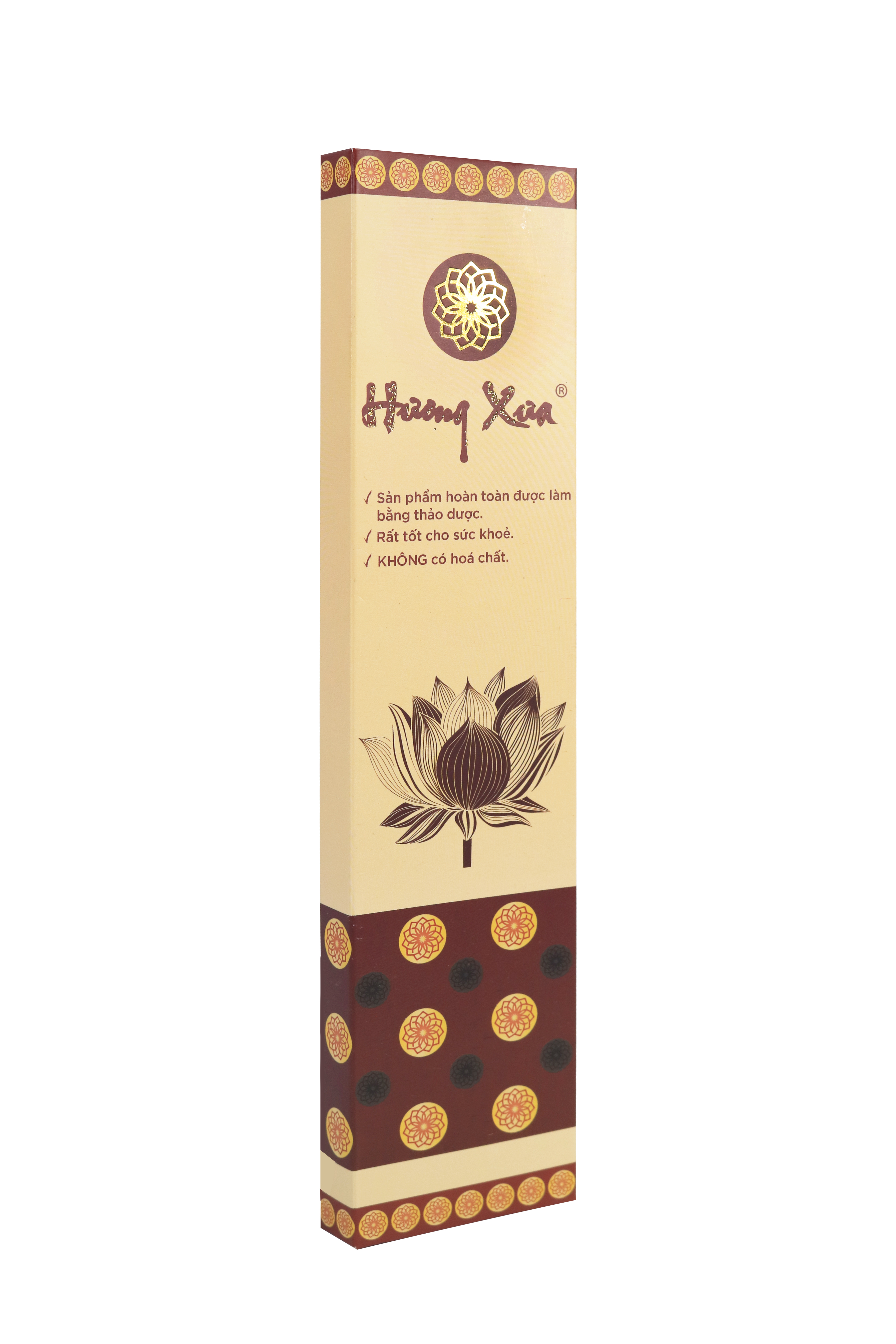 Hương nhang Thảo dược sạch Tự nhiên - Hương Trầm - Hương Xưa vỏ Giấy cao cấp 100 que